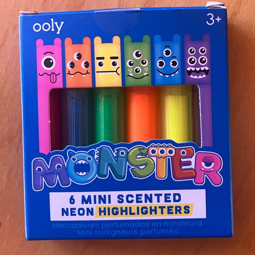 Ooly Mini Monster Scented Highlighters - Set of 6